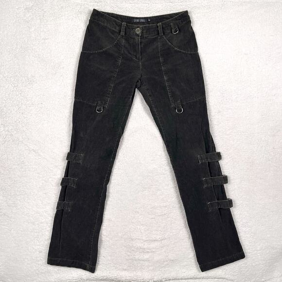 Y2K Euro Made in Italy Susan Small Bondage Corduroy Pants Sz EU 40 Waist 28 Vtg - Picture 4 of 16